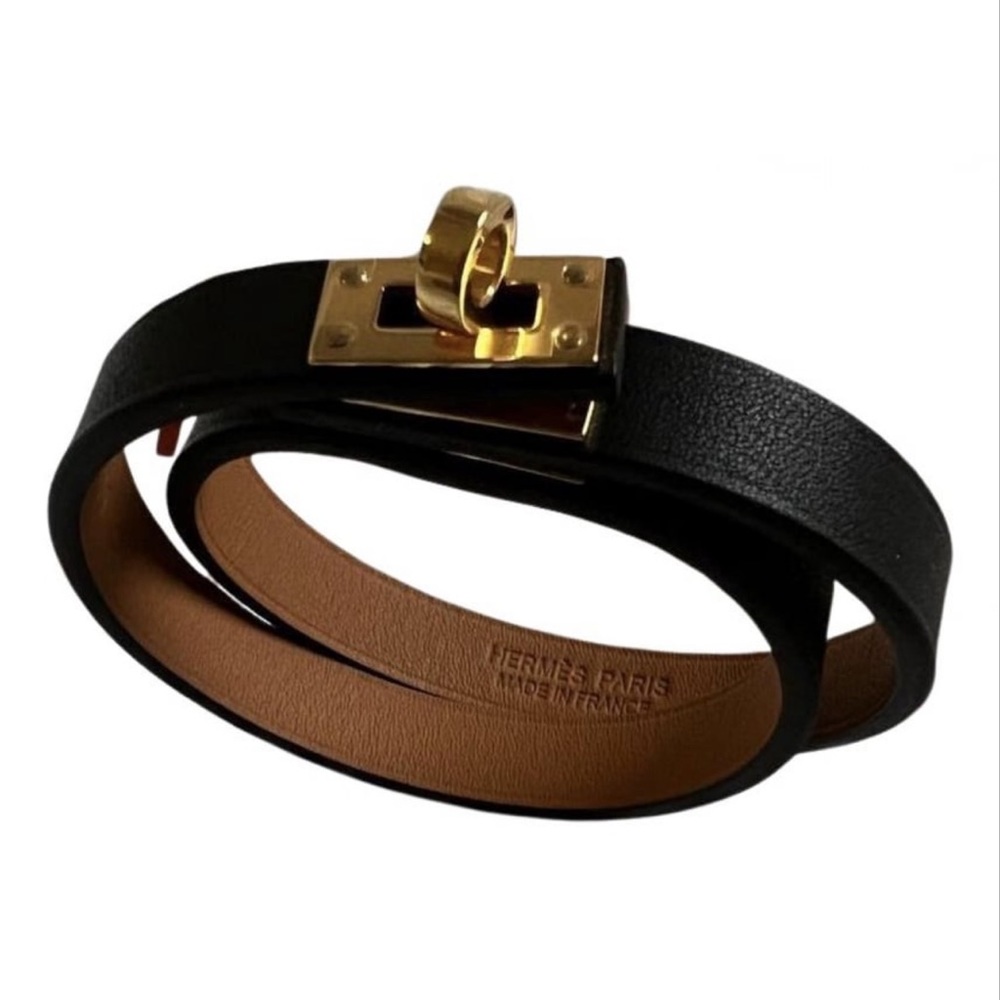 New Hermes Authenticated mini double tour wrap bracelet
